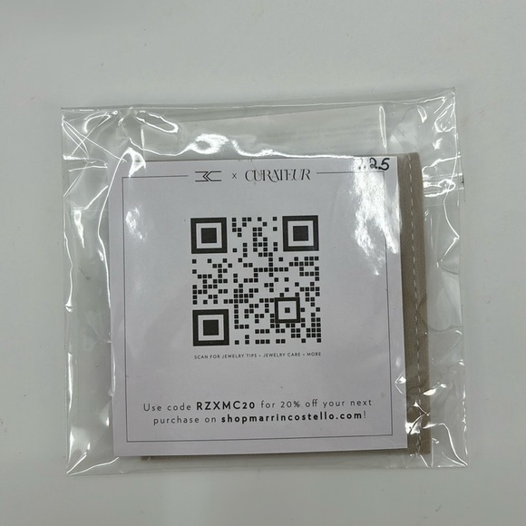 Marrin Costello x Cutateur Soleil Gold Bracelet w/ white topaz 7.25" NWT S22 - Picture 10 of 11